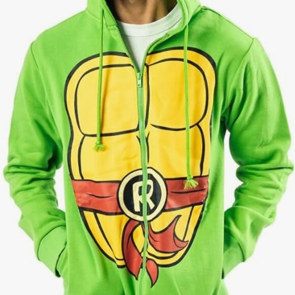 BNWT Teenage Mutant Ninja Turtles Raphael Cosplay Hoodie - Picture 1 of 8
